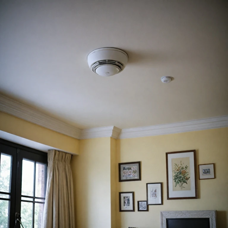 Enhancing Home Security with a Smoke Detector Camera Featuring Audio