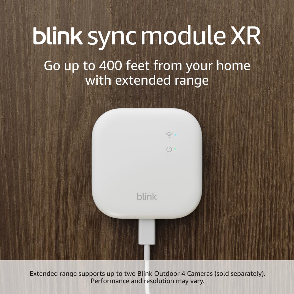 Sync Module XR (newest model) — System hub for all Blink devices, go up to 400 feet from your home with extended range for Outdoor 4