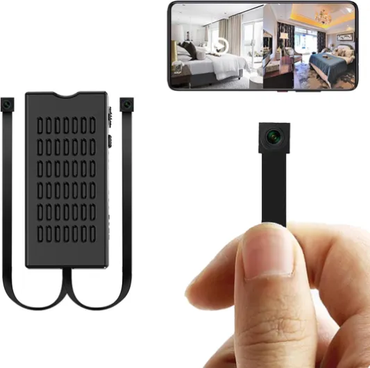 Small Hidden Camera DIY Module - Full HD 1080P Dual Lens - Mini Spy Camera - Tiny Discreet Nanny Cam - Cloud Storage