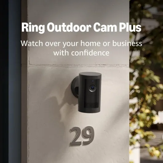 Introducing Ring Outdoor Cam Plus, Battery — Wide-Angle 2K Video with Ring Vision, Low-Light Sight for full-color night vision, Mount-Anywhere Versatility, Black Black 1 Camera Battery