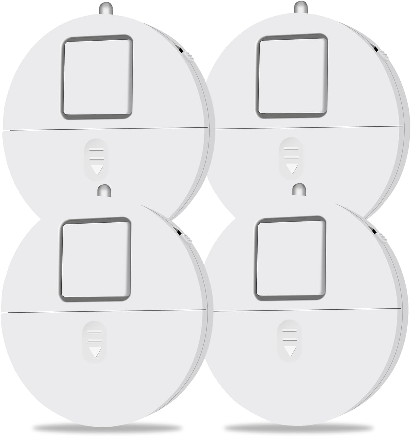 Window Alarm System 4-Pack - Ultra-Loud 120dB Alarms with Advanced Vibration Sensors - Window Security Alarms for Glass Break Detection - Features Low Battery LED Indicator 4 pack