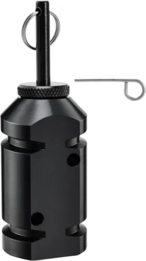 Haoguo Camp Security Perimeter Trip Wire Alarm, Camping Safety Alarm, Anti-Intruder Early Warning System, Made of 6061 Aluminum Black 1 Pack