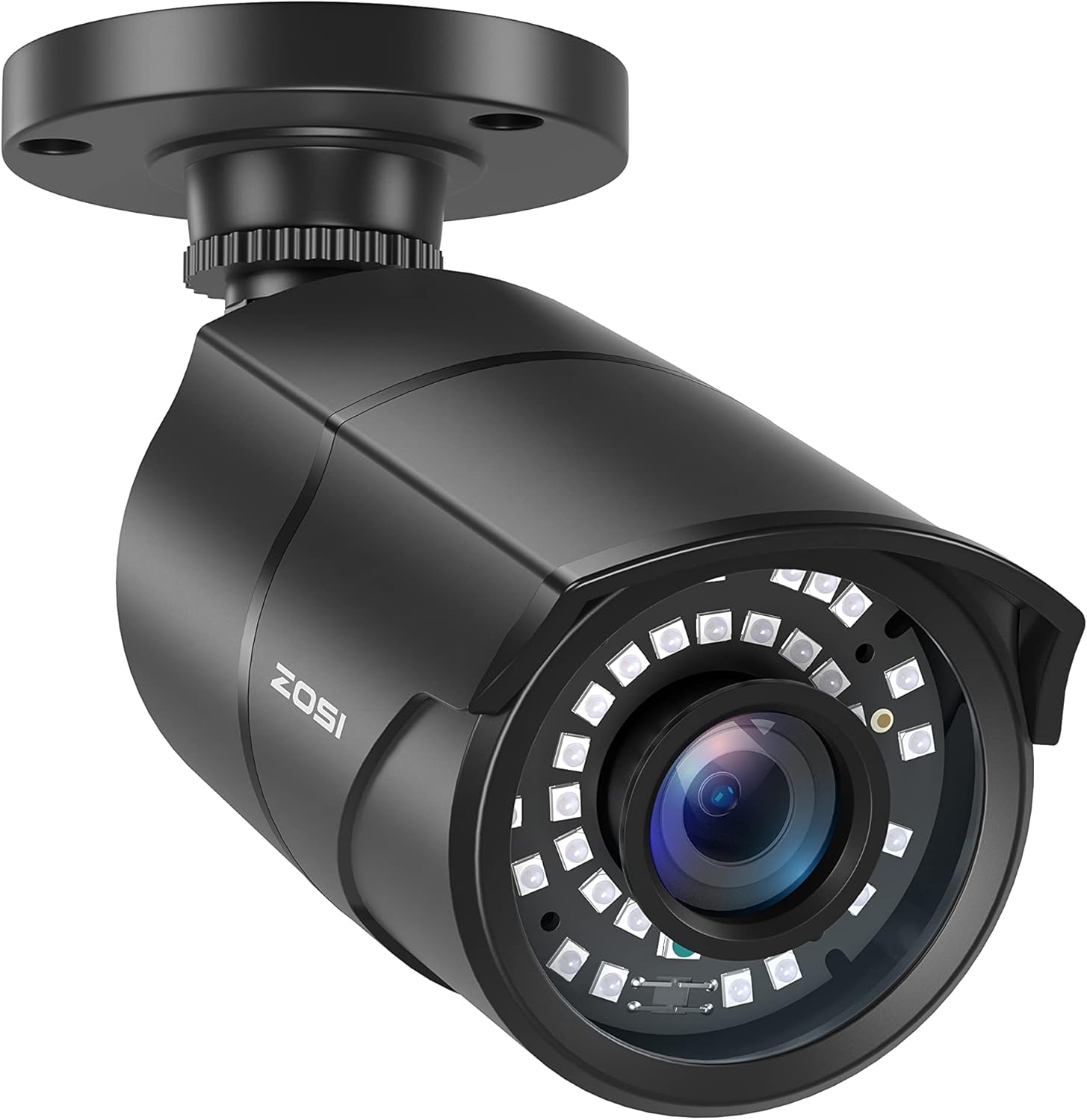 2MP HD 1080p 1920TVL Security Camera Outdoor Indoor (Hybrid 4-in-1 HD-CVI/TVI/AHD/960H Analog CVBS), 36PCS LEDs,120ft IR Night Vision,105° View Angle Surveillance CCTV Bullet Camera（Black Color) 1 Hybrid Camera