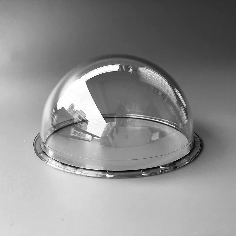 OwlCat 4 Inch Indoor Outdoor CCTV Replacement Acrylic Clear Cover Surveillance Cameras Security Dome Protector Housing Transparent Case, 109x56.2