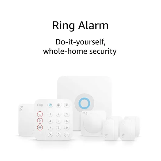 Alarm 8-Piece Kit (newest model), Home or business security system with optional 24/7 professional monitoring Ring Alarm Device Only