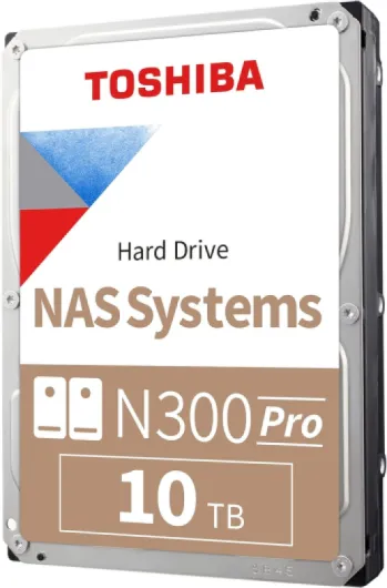 N300 PRO 10TB Large-Sized Business NAS (up to 24 Bays) 3.5-Inch Internal Hard Drive - Up to 300 TB/Year Workload Rate CMR SATA 6 GB/s 7200 RPM 512 MB Cache - HDWG71AXZSTB 10 TB Medium or Large Business NAS