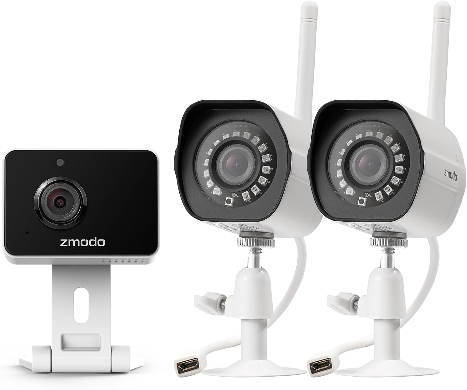 Cameras for Home Security (Indoor & Outdoor Camera Bundle), 1080p HD, IP Camera Wireless WiFi, Motion Detection, Two-Way Talk, Night Vision, Remote View, Cloud Service, Work with Alexa/Google