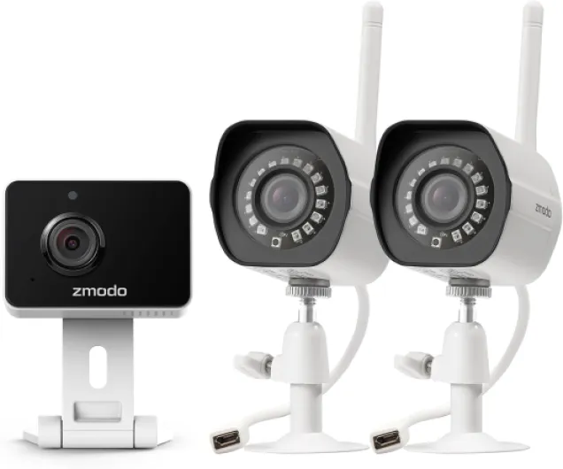 Cameras for Home Security (Indoor & Outdoor Camera Bundle), 1080p HD, IP Camera Wireless WiFi, Motion Detection, Two-Way Talk, Night Vision, Remote View, Cloud Service, Work with Alexa/Google