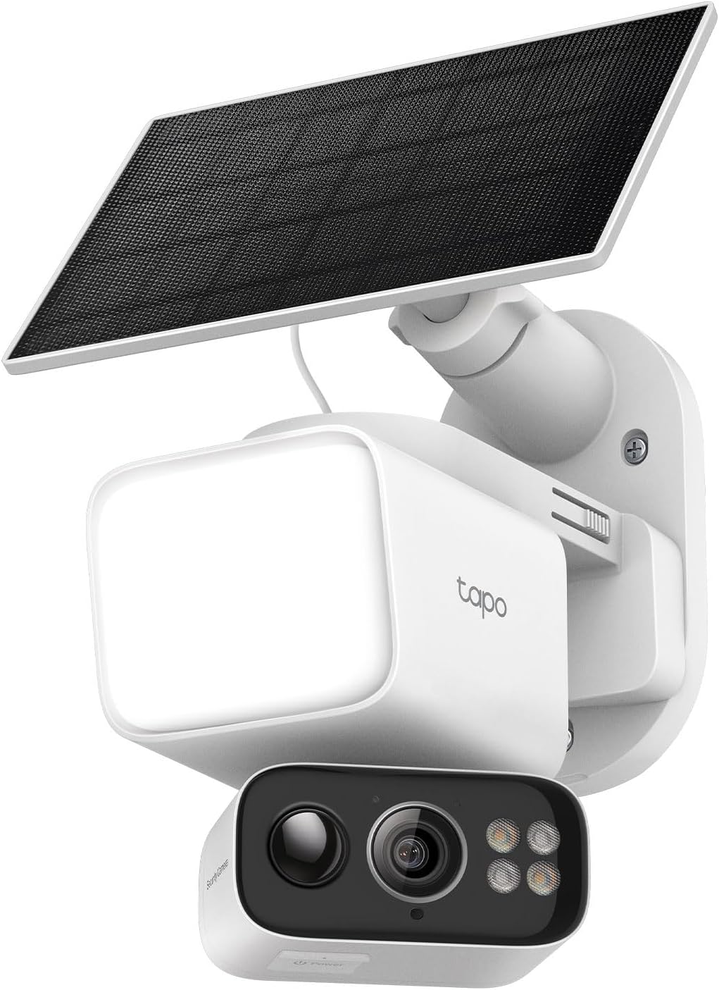 Tapo 2K Dimmable Floodlight Security Camera Outdoor Wireless w/Solar Panel, Pan/Tilt, 360º AI Tracking, Free Person/Vehicle Detection, Works w/Alexa and Google Assistant, SD/Cloud, C615F KIT Solar, Pan/Tilt, 2K