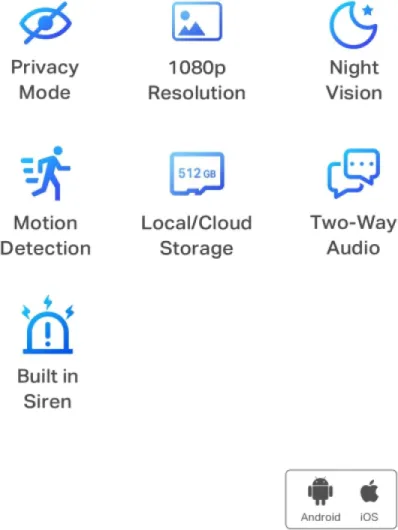 TP-Link Tapo 1080P Indoor Security Camera for Baby Monitor, Dog Camera w/Motion Detection, 2-Way Audio Siren, Night Vision, Cloud & SD Card Storage, Works w/Alexa & Google Home (Tapo C100) Indoor White 1-Pack