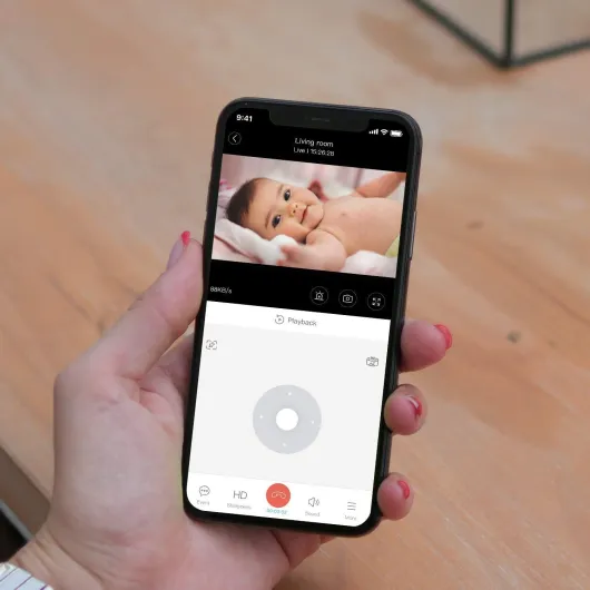 Pet Camera 2K, Indoor Cameras, Dog Camera, 360° Home Security Cameras, Color Night Vision, Motion Tracking, 2-Way Talk, Cloud&SD, APP Control, Works with Alexa 1PC-White (Colour Night Vision)