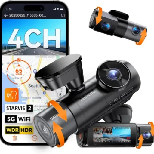 Vantrue N5S Review: a 4-channel 360° dash cam that actually covers everything (and fills your SD card fast)