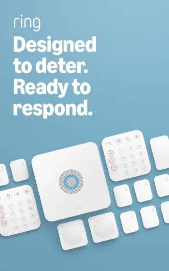 Alarm 14-Piece Kit (newest model), Wireless smart home or business security system, expandable, easy setup, Mobile App Control, 24/7 Professional Monitoring, Alexa Compatible Ring Alarm Device Only