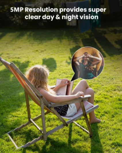 5MP 2.4/5Ghz Security Camera Outdoor, 360° PTZ CCTV Camera Systems,15M Color Night Vision, WiFi Home IP Camera, Human Detection, Siren and Light Alarm, 2-Way Audio, Alexa, Memory/Cloud(Wired) 5MP Camera 1PCS