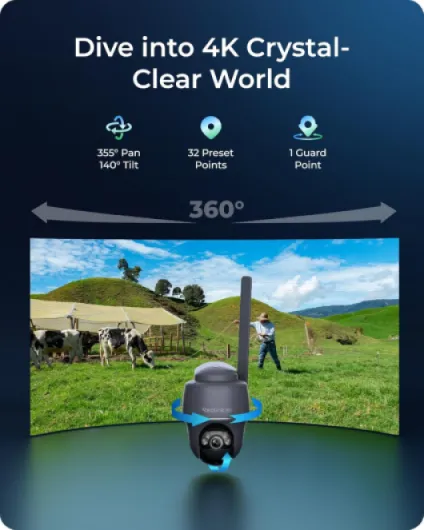 4K/8MP 4G Camera, Solar-powered Security Camera Outdoor with Colour Night Vision, No WiFi Security Camera, Pet/Person/Vehicle Detection, Outdoor Camera Wireless, Go PT Ultra-G + Solar Panel Grey