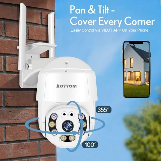 Aottom 1080P PTZ Dome Camera Review: cheap outdoor security that mostly gets the job done