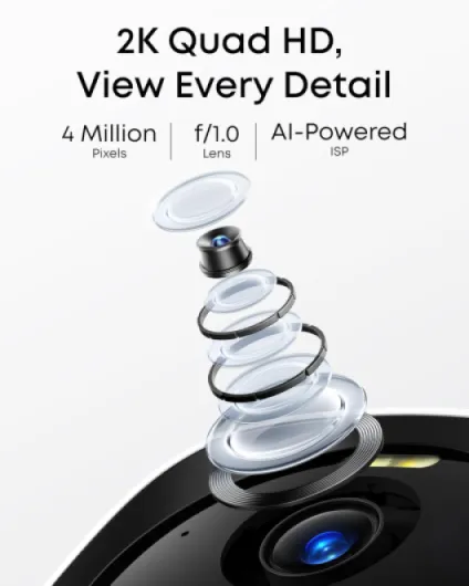 Camera eufyCam E40 2-Cam Kit (HomeBase 2) 2K Solar Security Camera Outdoor Wireless, MaxColour Night Vision, No Monthly Fee,Work With Alexa,Cameras House Security 2cam kit