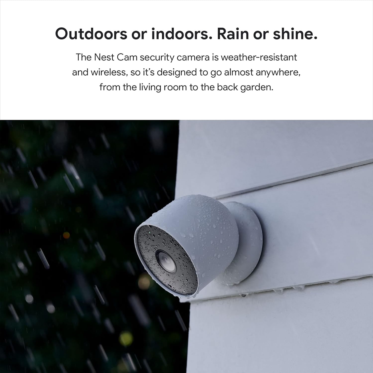 Nest Cam (Outdoor / Indoor, Battery) Security Camera - Smart Home WiFi Camera - Wireless, 2-Pack