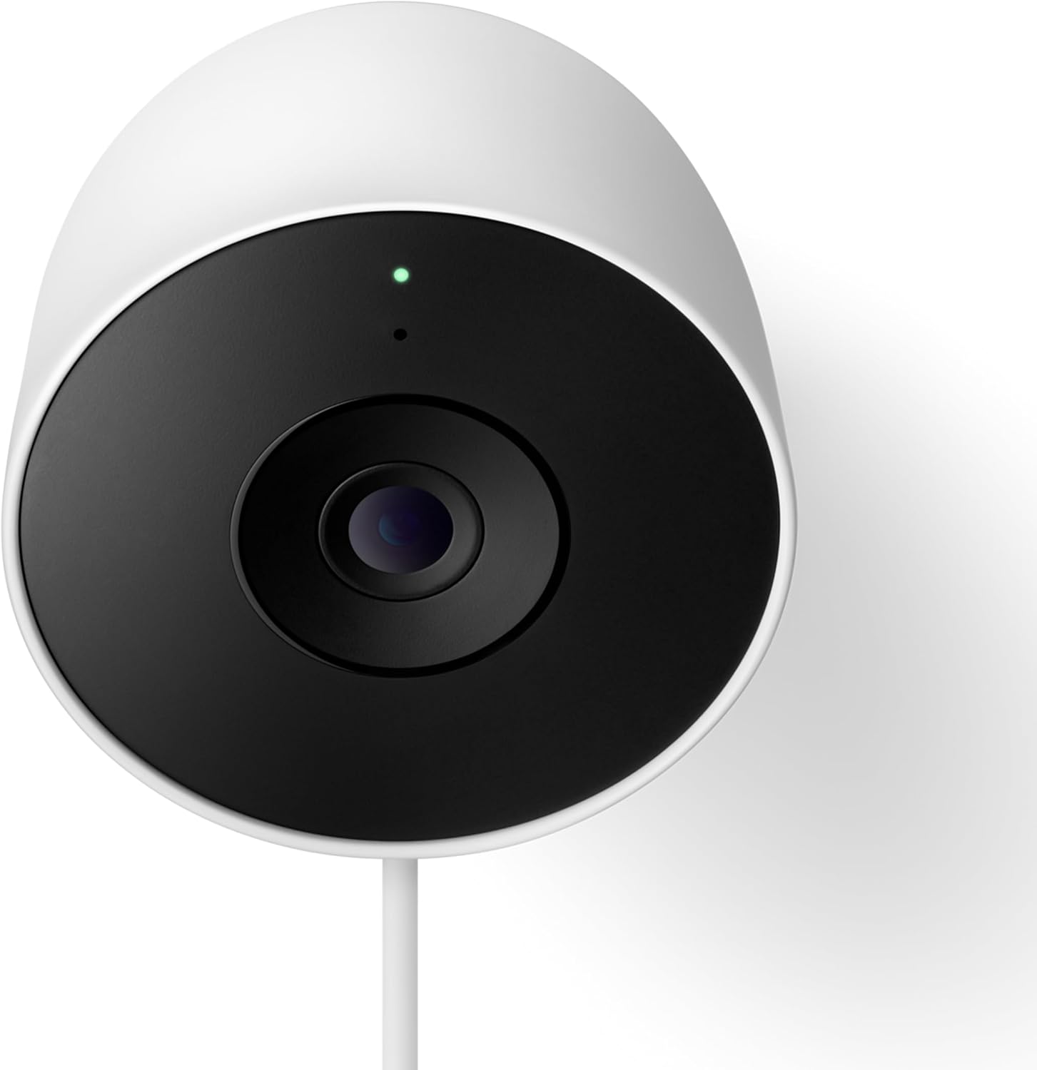 Nest Cam Outdoor (Wired, 2nd Gen) - Outdoor Security Camera with 2K Video - Works with Google Home - Gemini - Snow