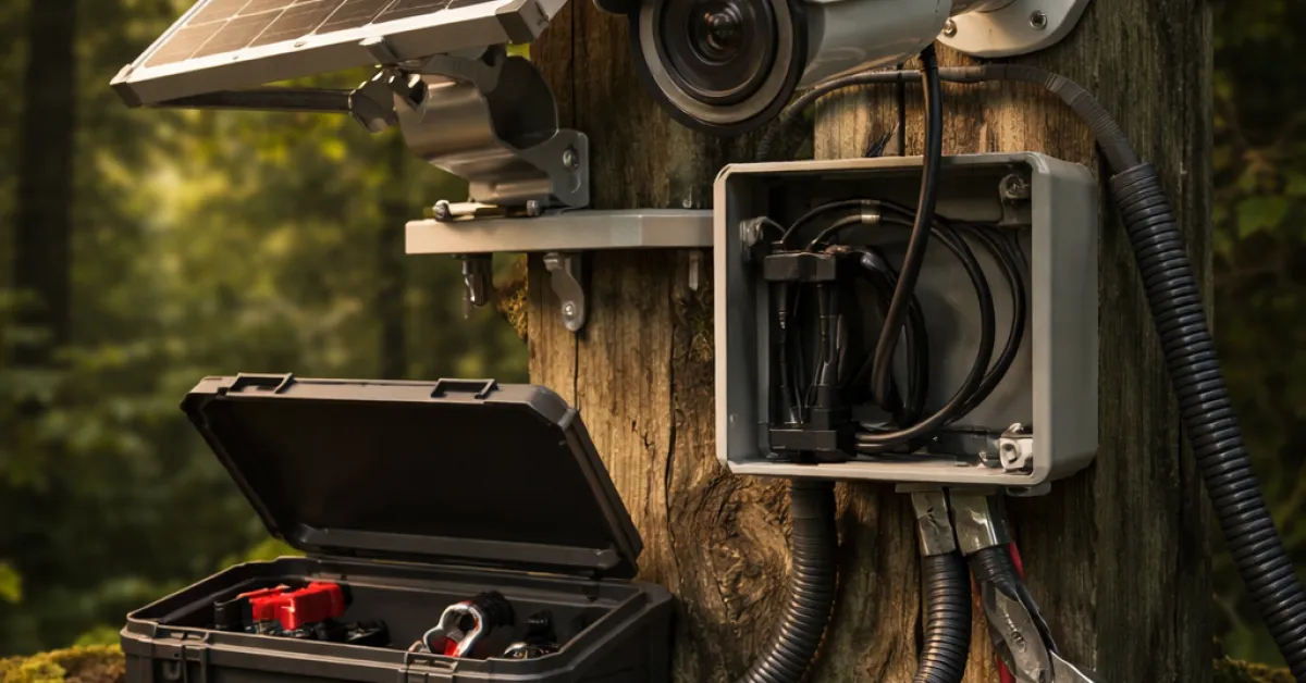 Solar panels, extended batteries, and the add-ons that keep cameras running year-round