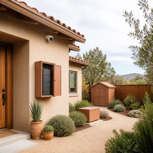 Smart power choices for batteries in home security systems